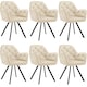 image 1 of Armchair Lucia - padded, quilted pattern, 180 degree swivel chair | Cream | cream | 6