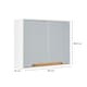 image 9 of Bathroom Cabinet Wall Mounted Mirrored Vanity Storage Organiser | White