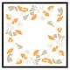 image 2 of Orange & grey autumn leaves (Picture Frame) White | XS