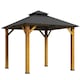 image 1 of Outsunny 3x(3)M Double-Tier Hardtop Gazebo, Outdoor Patio Shelter