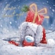 image 1 of Bear With Gift Softly Drawn Cute Christmas Card