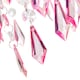 image 3 of Modern Waterfall Design Pendant Shade with Clear/Pink Acrylic Drops and Beads | Pink | Pink | 1
