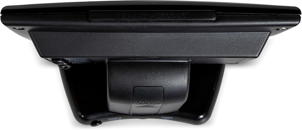 image 1 of Acctim Jenson LED Digital Alarm Clock in Black with USB-C Smart Connector Blue Display