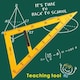 image 9 of 50cm Plastic Classroom Set Square Ruler with Removable Handle