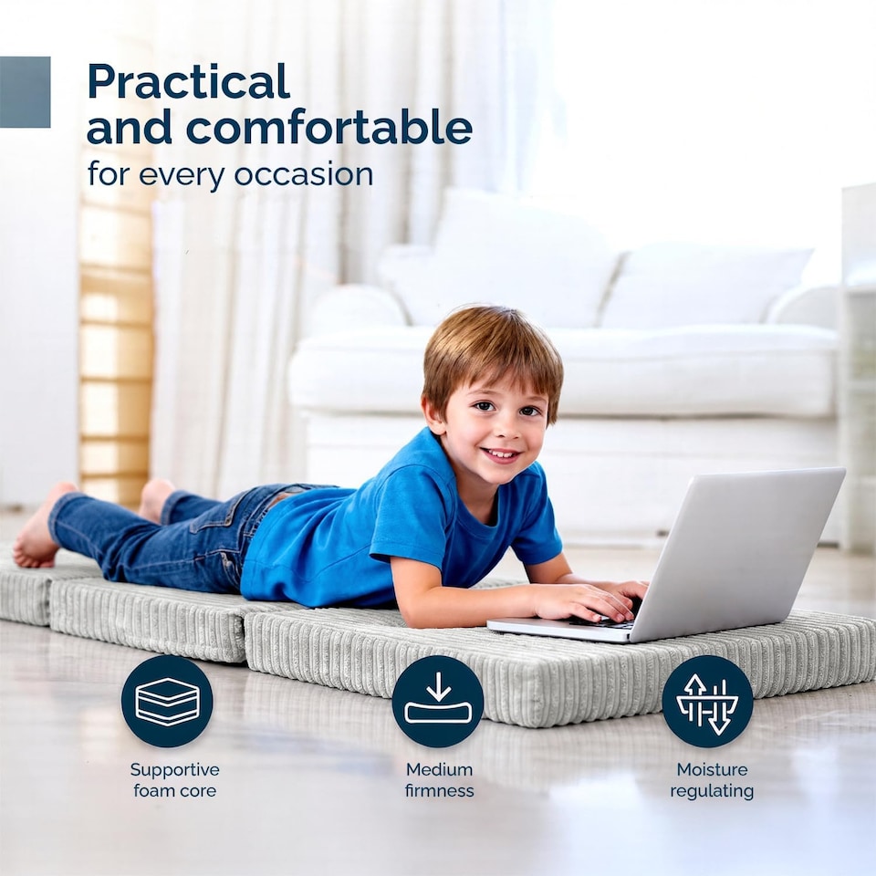 image 1 of Cord Tri-Fold Mattress Z Bed Futon Sofa Chair Mattress