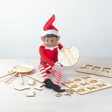 Naughty Elf Wooden Activity Props & Accessories Kit