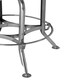 image 5 of Gator Ash Wood Silver Chromed Metal Stool Silver