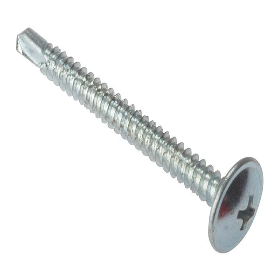 Forgefix Baypole Self-Drill Screw Phillips Wafer Head Zp 4.8 X 80Mm Box 100