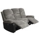 image 1 of Electric Recliner Fabric Cord 3 Seater Sofa In Grey