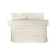 image 1 of Chunky Ribbed Fur Polyester Duvet Cover Set with Pillowcase White | King