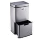 image 8 of Cooks Professional Recycling Sensor Bin 75L with Dual Compartments & Food Caddy | Silver | Silver