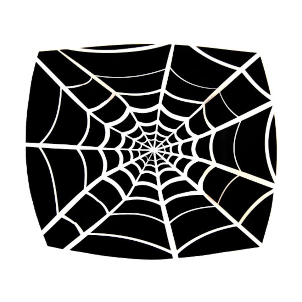 image 1 of Spider Web Halloween Square Paper Bowl