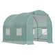 image 1 of Outsunny Polytunnel Greenhouse Outdoor Grow House Roll Up Door Windows 2x2.5m