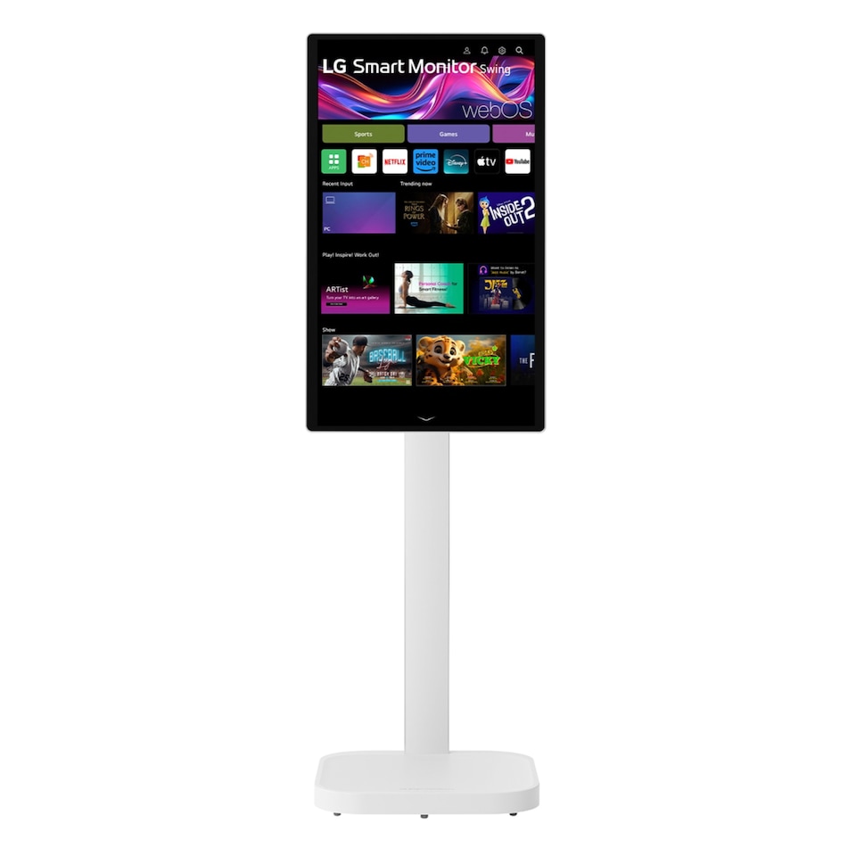 image 1 of LG 32U889SA-W 32-Inch IPS Ultra HD 4K Smart Touch Display Height Adjustable Monitor