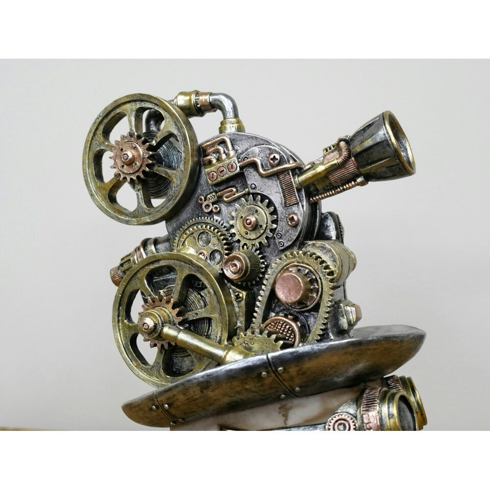 image 1 of Gifts Direct 2 U Steampunk Skull Camera Hat Ornament