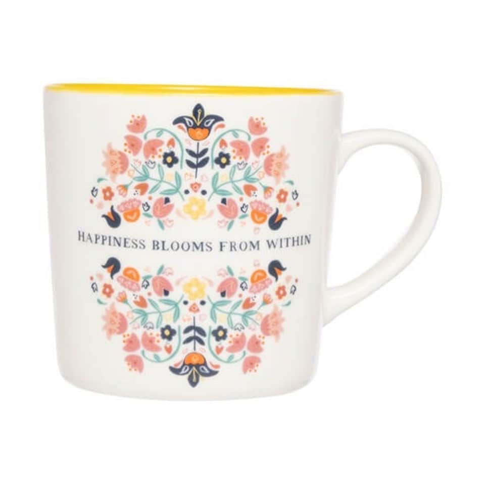 image 1 of Siip Folk Floral Happy Blooms Mug