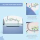 image 5 of HOMCOM Kids Wooden Toy Box Children Storage Chest Bench Organiser Bedroom Blue 