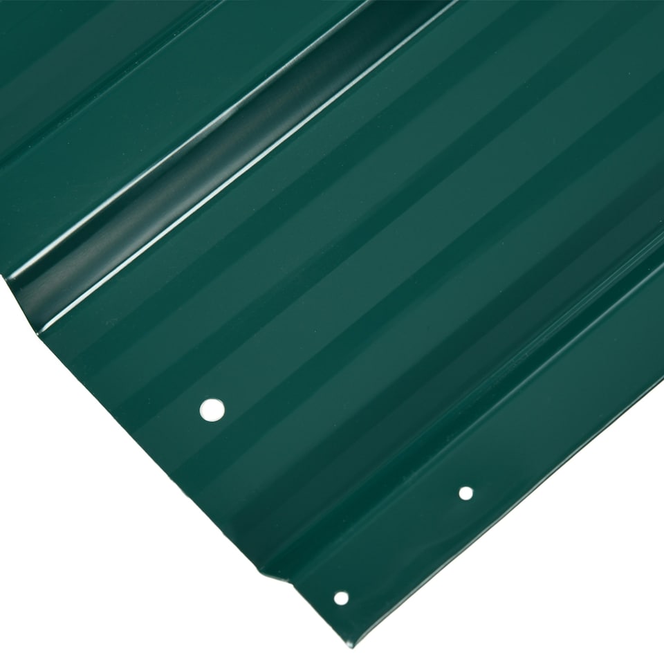 image 1 of Outsunny Pack of 12 Metal Roofing Sheets for Greenhouse, Dark Grey