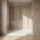 image 3 of Balterley Rectangular Stone Anti-Slip Shower Tray with Corner Waste Position - Balterley | White | White