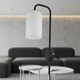 image 5 of Victoria - Black Plug in Wall Light with Frosted Glass Shade Black | White