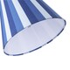 image 3 of Multi Blue Tone Striped Linen Coolie Lamp Shade with Cotton Inner