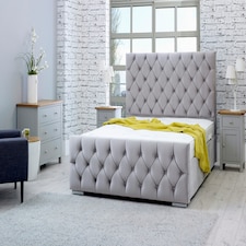 Macono Plush Superking Bed Frame - Silver