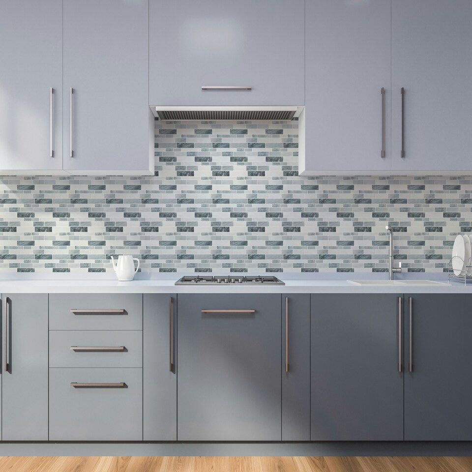 image 1 of Wall Tile Slate 30.5x30.5cm Grey (5 Tiles Per Pack)