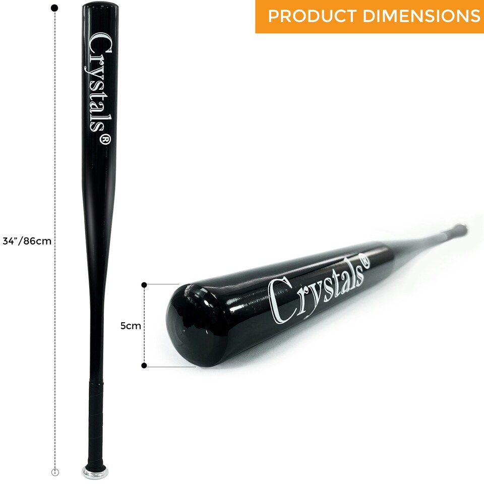 image 1 of 32" Sports Heavy Duty Baseball Bat Pole Stick Aluminium Sport Training Practice, Black