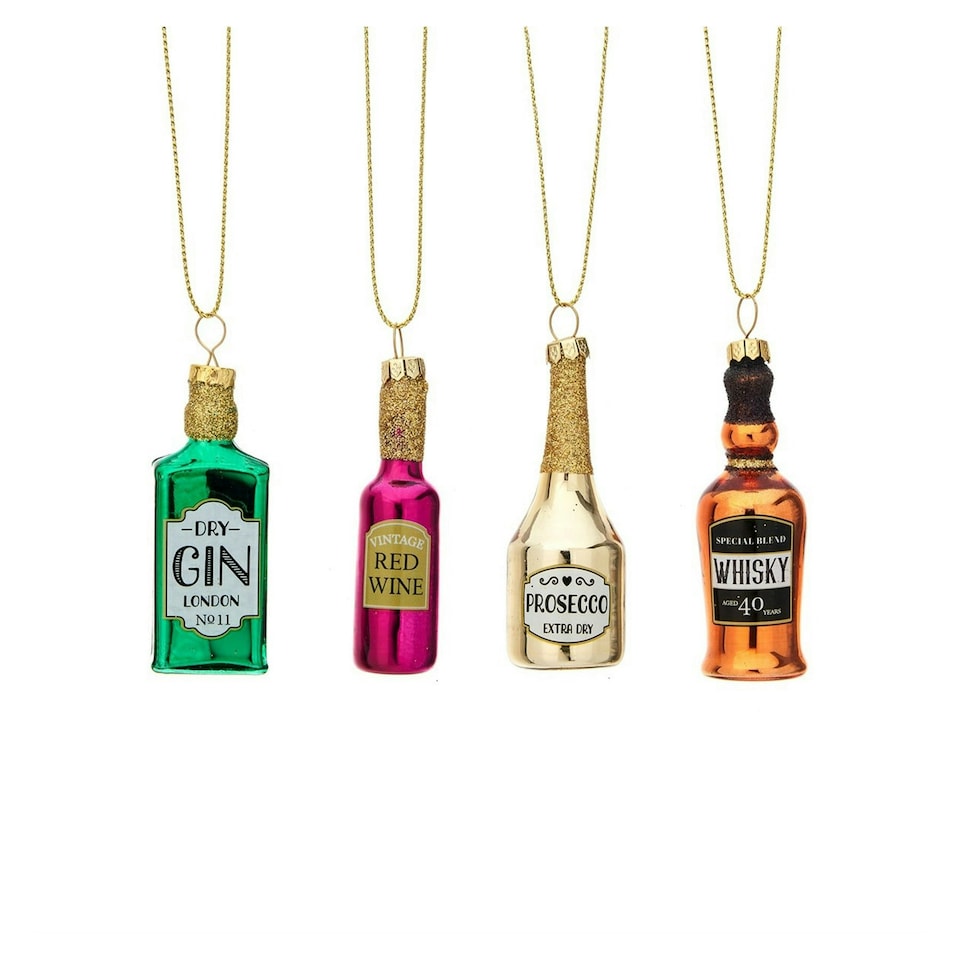 image 1 of Sass & Belle Tree Decoration Set of 4 Christmas Cheer