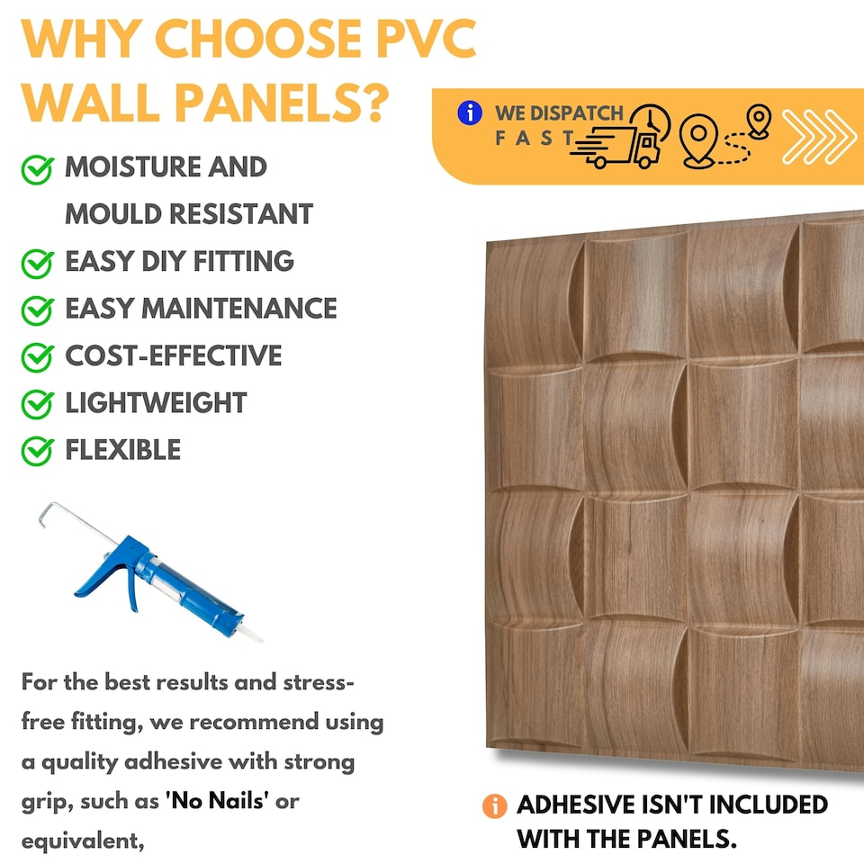 image 1 of NOVECRAFTO Lattice Effect 3D Wall Panels – 6 Sheets Covering 1.5m² | 16.15ft² Interior Cladding Set | Square Grid Design – Each Panel 50x50cm Wooden