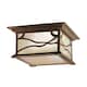 image 1 of Kichler Morris Outdoor 2 Light Flush Mount Copper IP44
