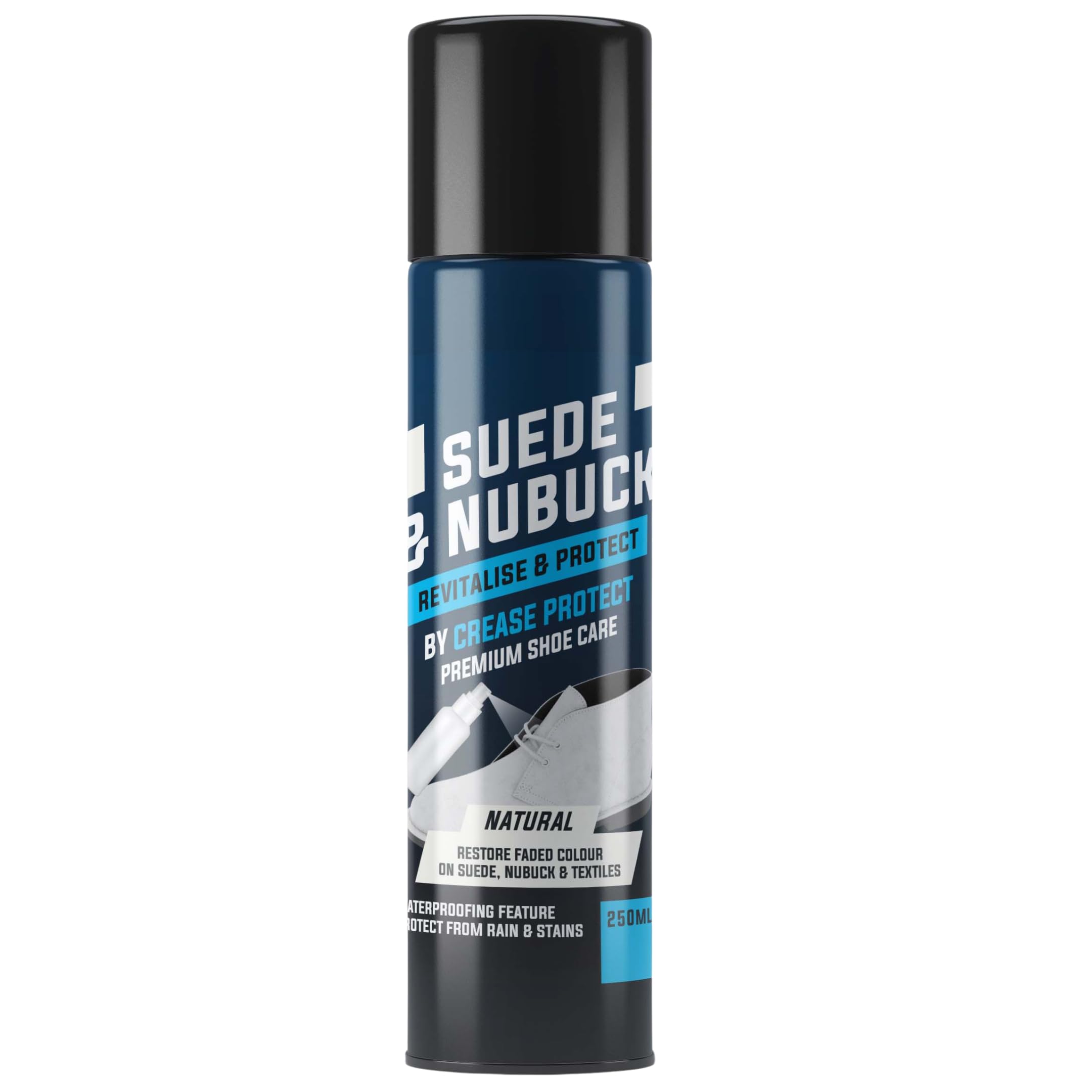 Suede & Nubuck Colour Restorer Spray | 3-in-1 Color Restorer, Water Repellent and Cleaner | 250ml Spray for UGGs, Sneakers and Boots | Long-Lasting Protection | Dye for Suede (Neutral, 1 Pack)