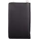 image 3 of Lightweight Genuine Leather Travel Phone Cross Body Shoulder Bag Black | Black/Ivory