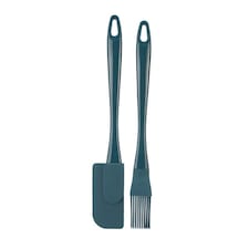 Fusion Twist Mini Pastry Brush & Jar Scraper Set Blue