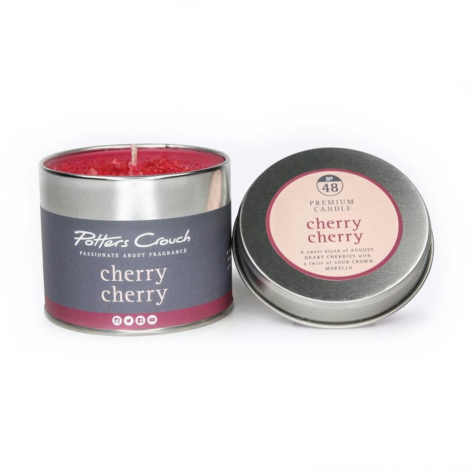 Potters Crouch Scented Candle in Tin - Cherry Cherry | Multi