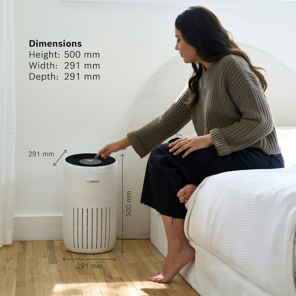 image 1 of Bosch Air 4000 Air Purifier for up to 62.5 m² - Removes efficiently Dirt with HEPA Filter, Smart Sensor, Quiet Mode - Suitable for Allergy Sufferers