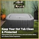 image 5 of Inflatable Square Bladder Fits All 4 Person Square Hot Tubs Up to 118cm