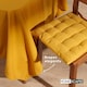 image 5 of Homescapes Mustard Yellow Tablecloth - 178 x 300 cm Yellow