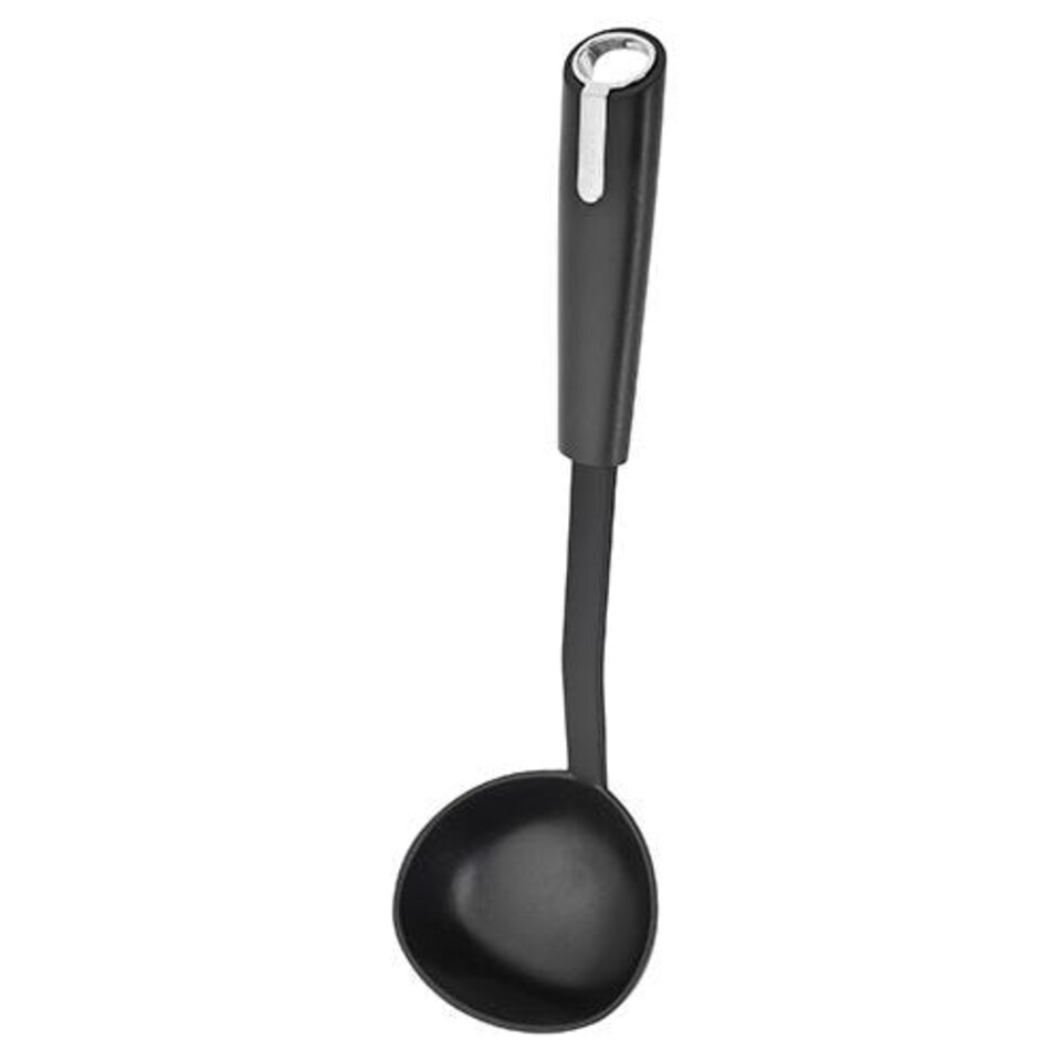 image 1 of Judge Satin Black Nylon End Soup Ladle