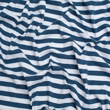 Minerva Core Range Blue Cotton Jersey Stretch Knit Fabric for Dressmaking, 150cm / 59" Wide - per metre