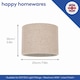 image 5 of Contemporary and Stylish Natural Linen 8 Inch Lamp Shade in Oatmeal - 20cm Diameter | Cream