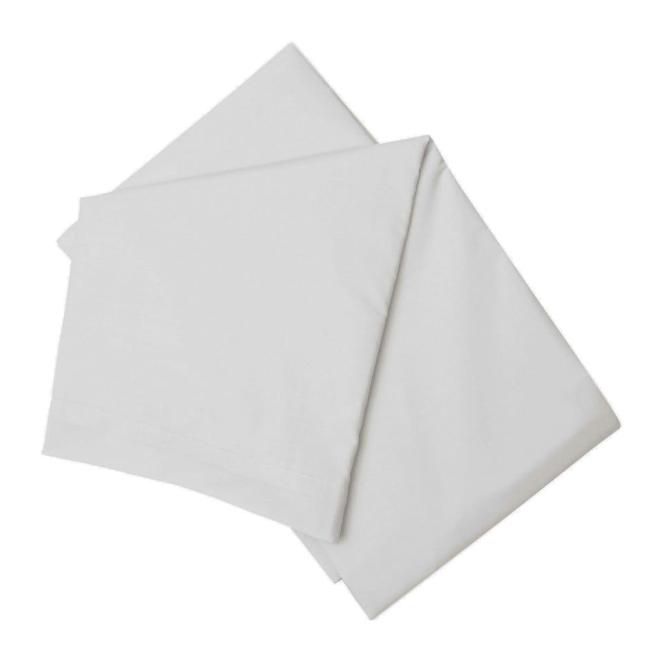 Belledorm Brushed Cotton Flat Sheet - Grey - Kingsize