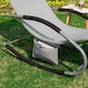 image 7 of SoBuy OGS28-HGx2,Set of 2 Outdoor Garden Rocking Sun Lounger Recliner