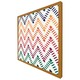 image 4 of Freehand horizontal zigzag and chevron stripes (Picutre Frame) Grey | XS