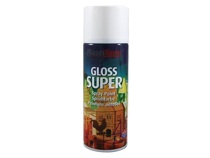 PlastiKote - Gloss Super Spray White RAL 9016 400ml