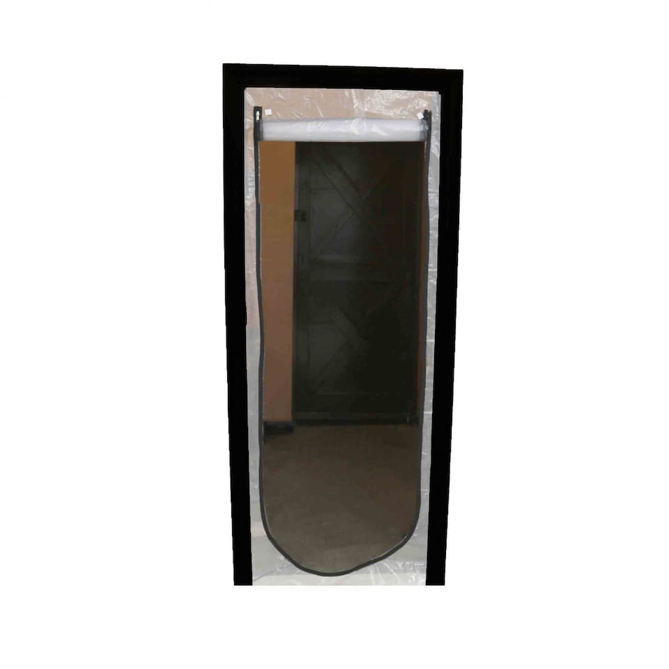 image 1 of Heavy Duty Reusable Zip Door Dust Barrier Guard Protection Kit | Clear | 1