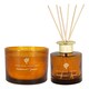 image 1 of Nicola Spring Scented Candle & Reed Diffuser Set - 350g - Sandalwood & Jasmine Orange