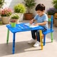 image 4 of Childrens Wooden Crayon Table and Chairs Set Kids Room Furniture