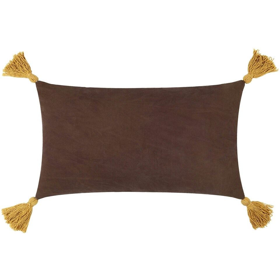 image 1 of Wylder Aritra Embroidered Velvet Multicolour Cushion Cover 30 x 50cm Multi