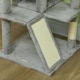 image 9 of PawHut 138cm Cat Tower with Scratching Posts Bed Condo Platform, Light Grey